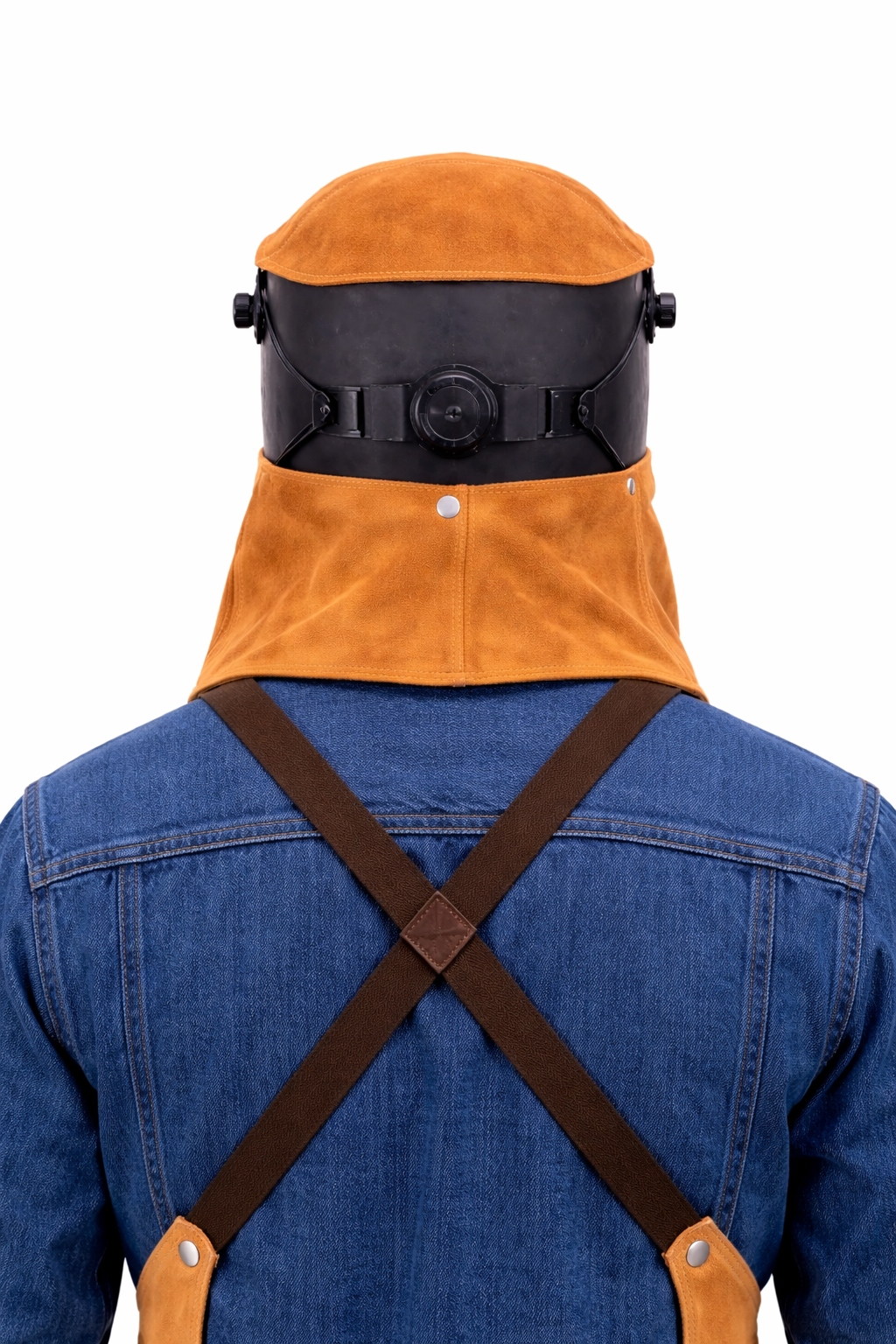 Kaynakçı Maskesi -5*11 cm Cam +deri ense koruma