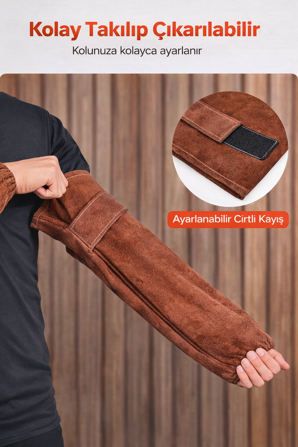 LEATHER WELDER ARM SLEEVES – HEAT AND SPARK RESISTANT