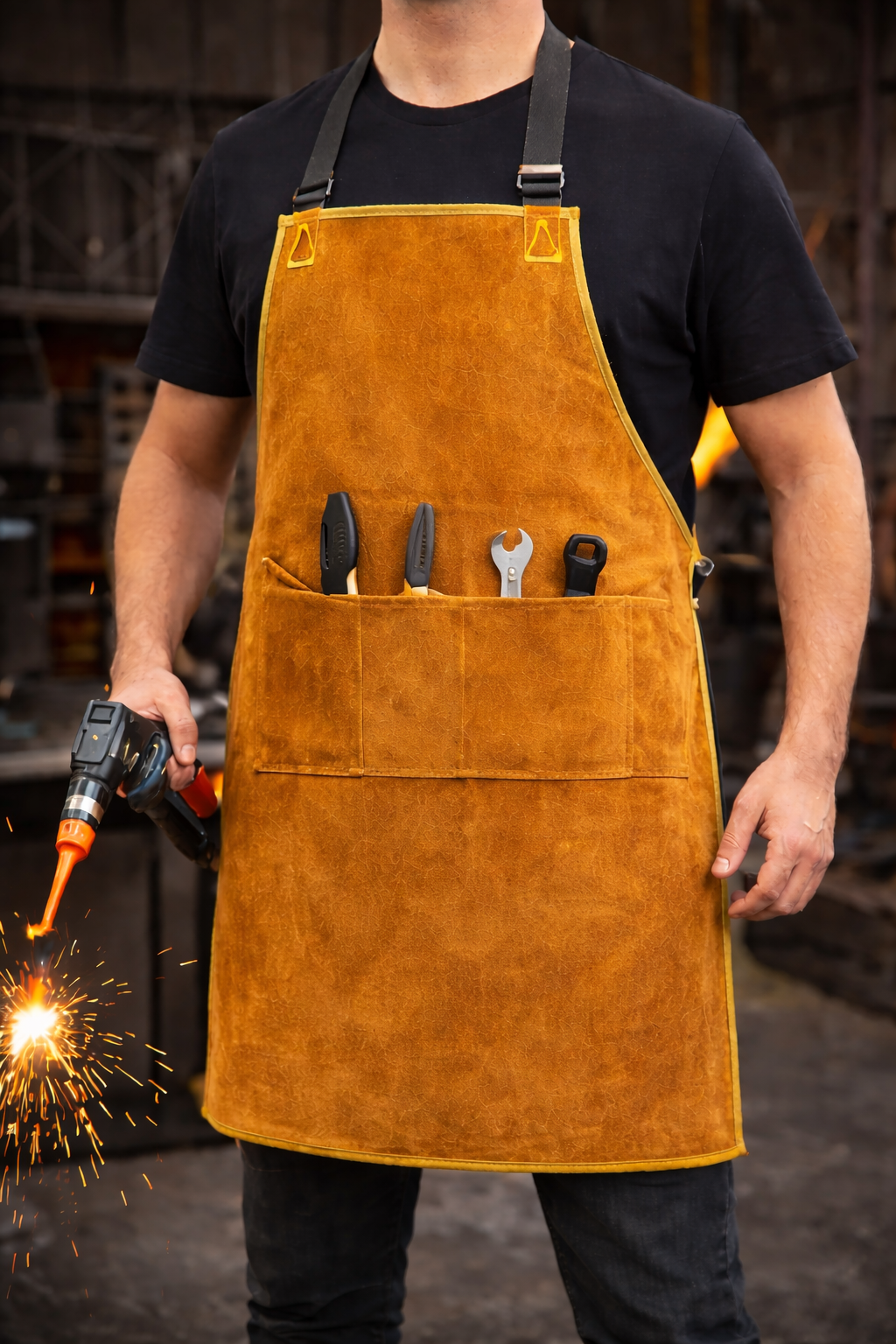 DERİ ÖNÜ CEPLİ KAYNAKÇI ÖNLÜĞÜ-İŞ ÖNLÜĞÜ