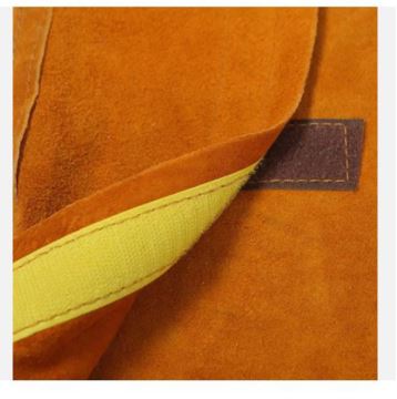 🟤 Süet Deri Isıya Dayanıklı İş Bot Kılıfı -Tozluk