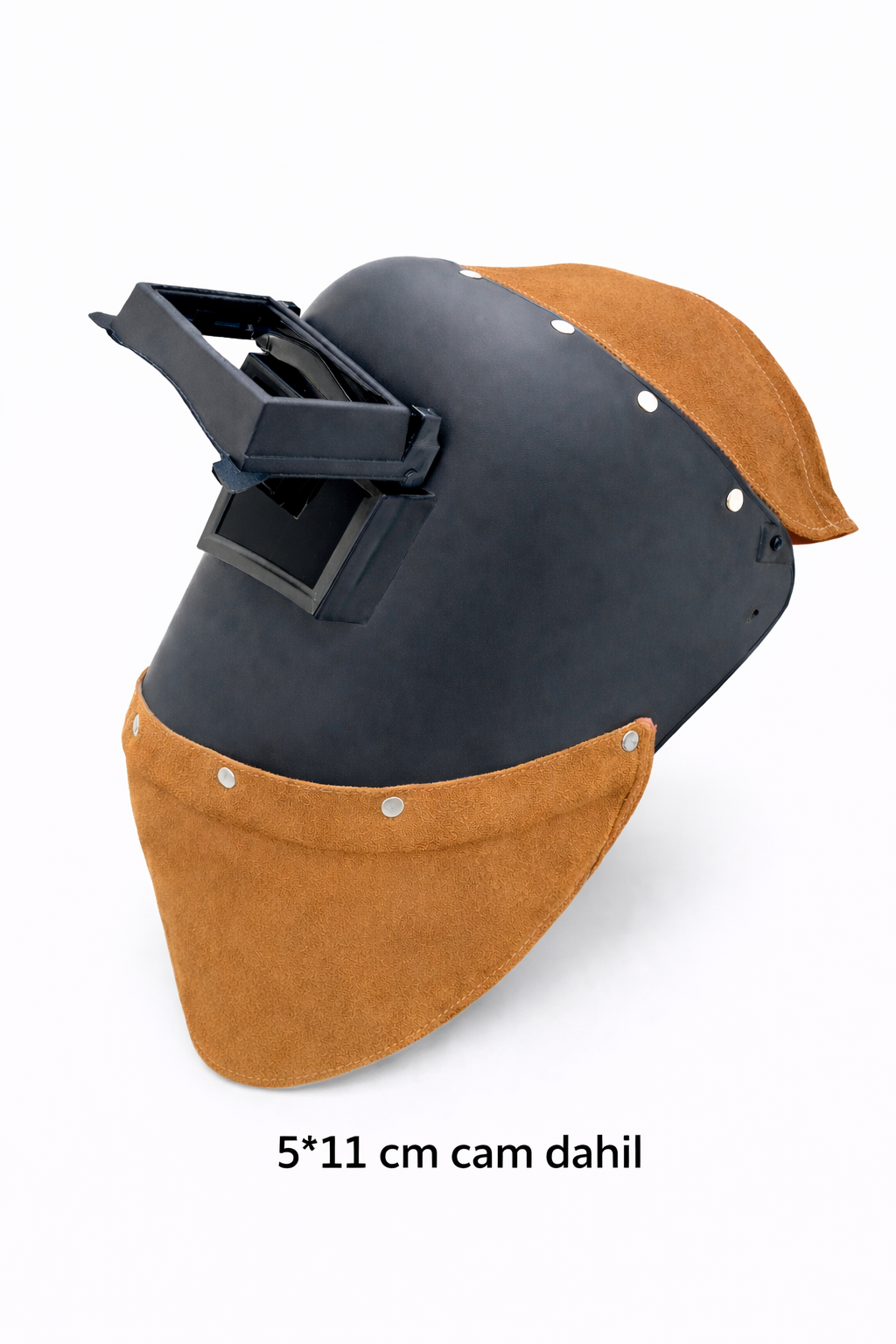 Dar cam kaynakçı maskesi -5*11 cm(Ense ve boyun korumalı)