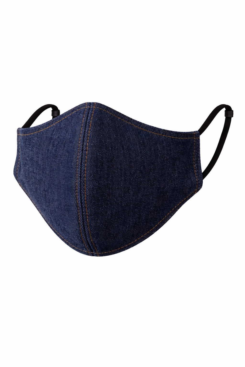Dark Denim Fabric Face Mask