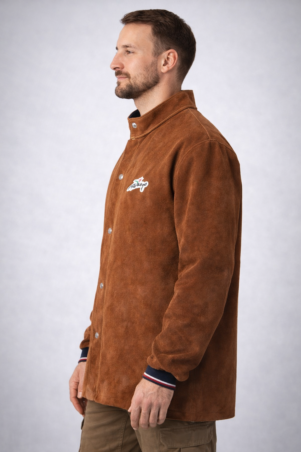 WELDING JACKET 100% LEATHER - HEAT RESISTANT - CUSTOM MADE
