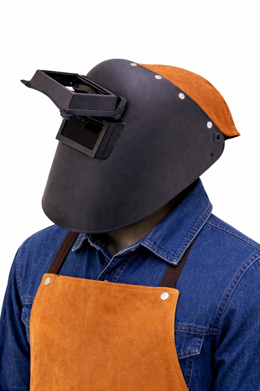 Kaynakçı Maskesi -5*11 cm Cam +deri ense koruma