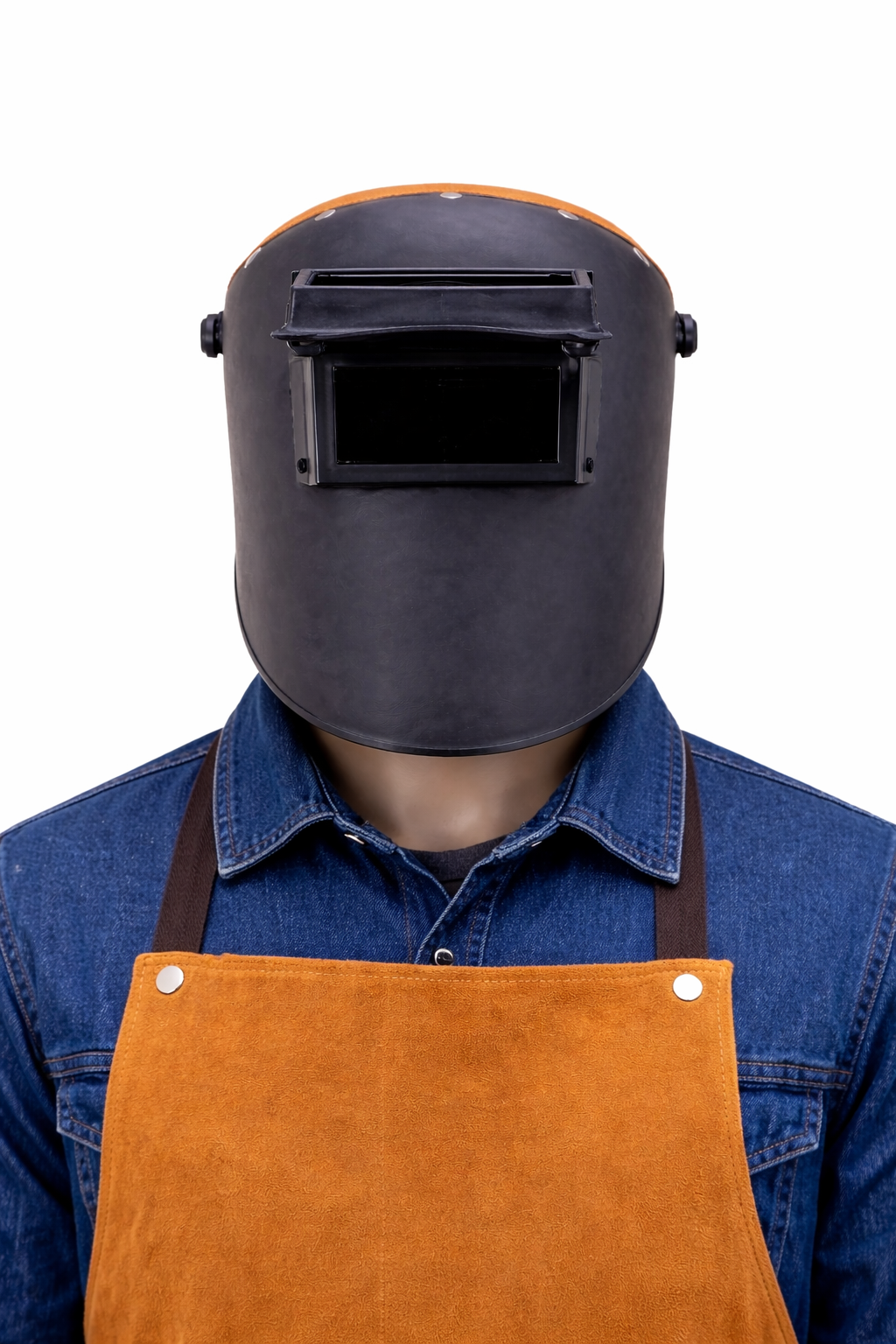 Kaynakçı Maskesi -5*11 cm Cam +deri ense koruma