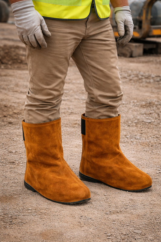 DERİ ISIYA DAYANIKLI İŞ BOTU KILIFI -TOZLUK