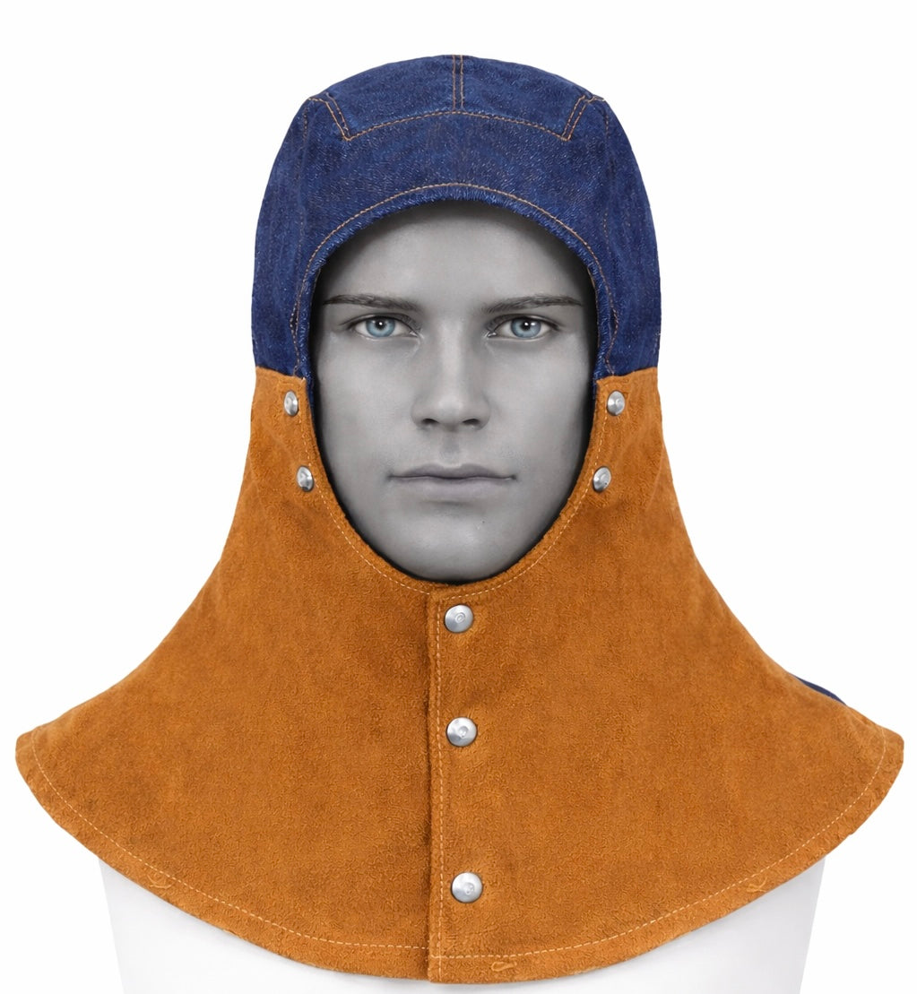 DERİ KAYNAKÇI BAŞLIĞI-Maskeli(Yanlar deri)