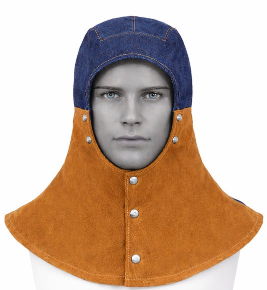 DERİ KAYNAKÇI BAŞLIĞI-Maskeli(Yanlar deri)