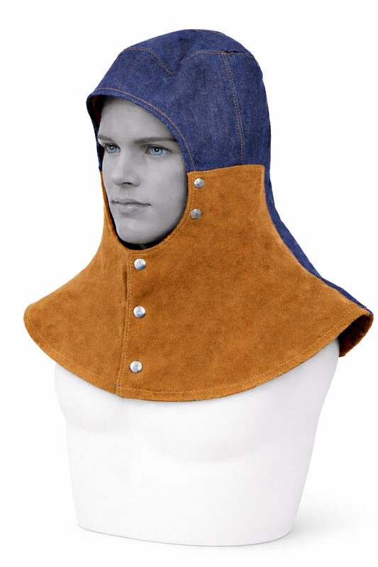 DERİ KAYNAKÇI BAŞLIĞI-Maskeli(Yanlar deri)